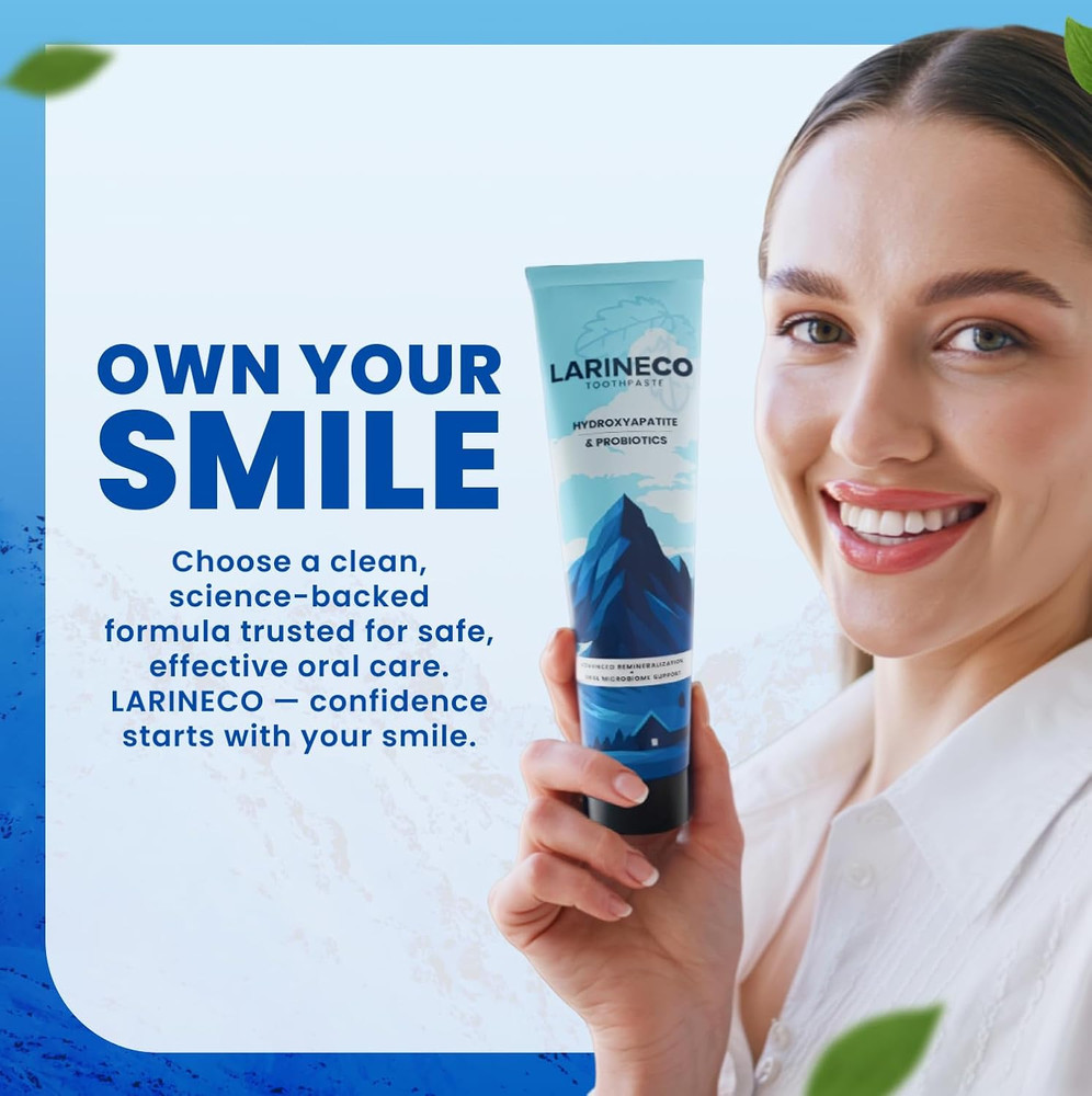 Larineco Nano Hydroxyapatite Toothpaste – Sulfate Free Remineralizing Toothpaste