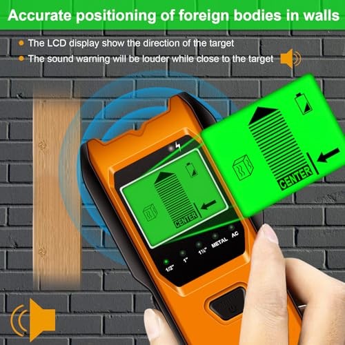 Stud Finder Wall Scanner, 5 in 1 Multifunction Stud Locator with Upgraded