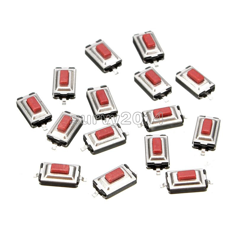 20pcs 3X6X2.5mm Tactile Push Button Switch Tact Switch Micro Switch 2 Pin SMD