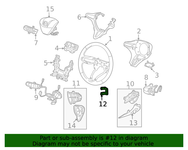 Genuine Honda Combination Switch Bracket 78518-TF0-N81
