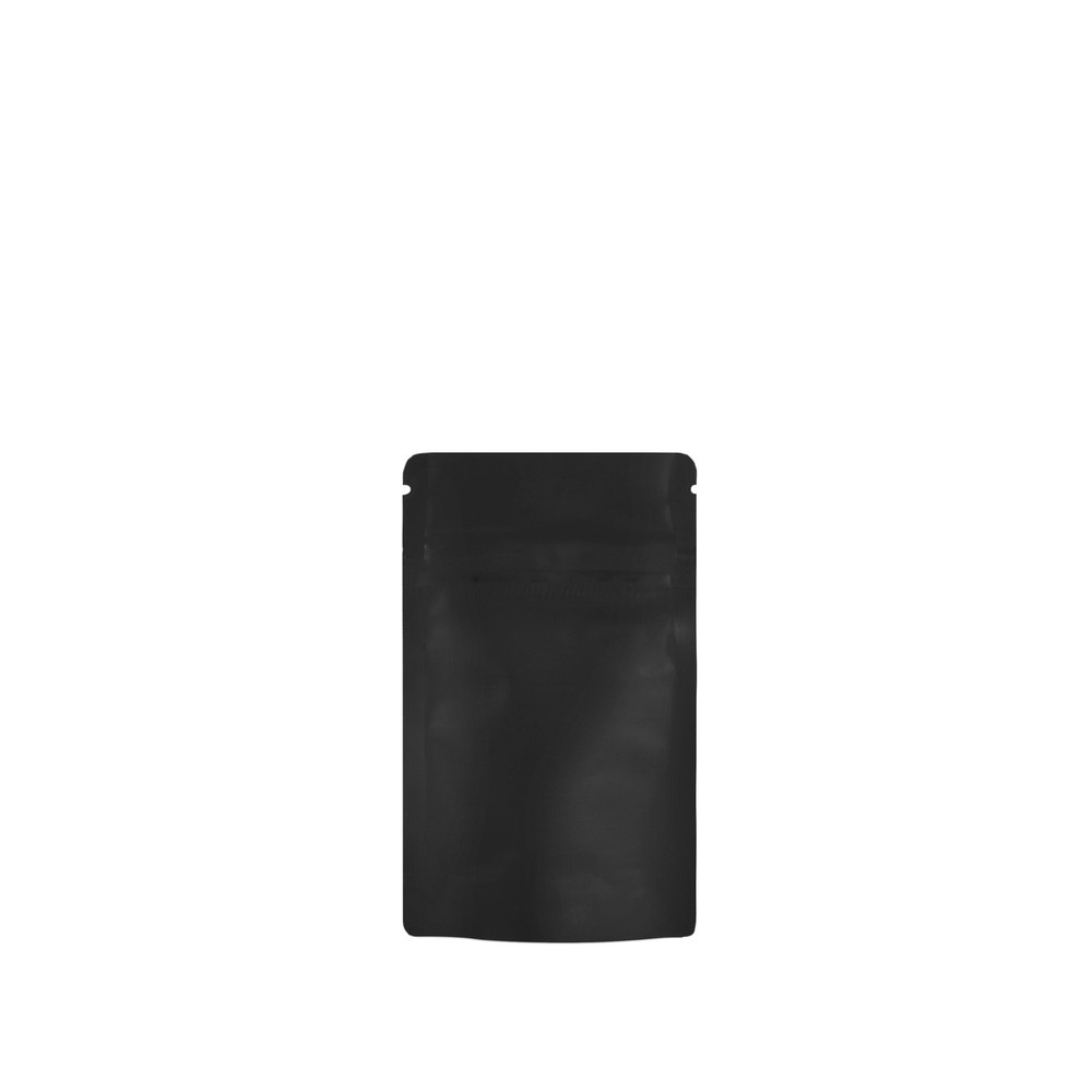 1000 Units Dymapak SC-362586BLK Child Resistant Eighth Pouches BLACK Exit Bags