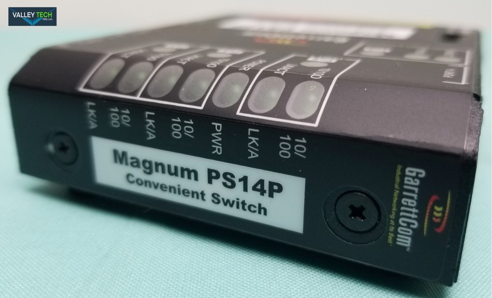 GarrettCom Magnum PoE Power Source Convenient Switch PS14P 48VDC NEW