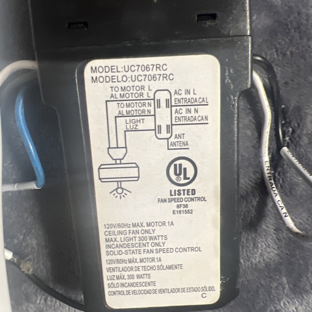 Harbor, breeze, ceiling, fan, remote, and control unit