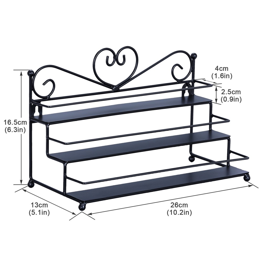 Nail Polish Wall Mount Rack Organizer Free-Standing Perfume Display Makeup Holde