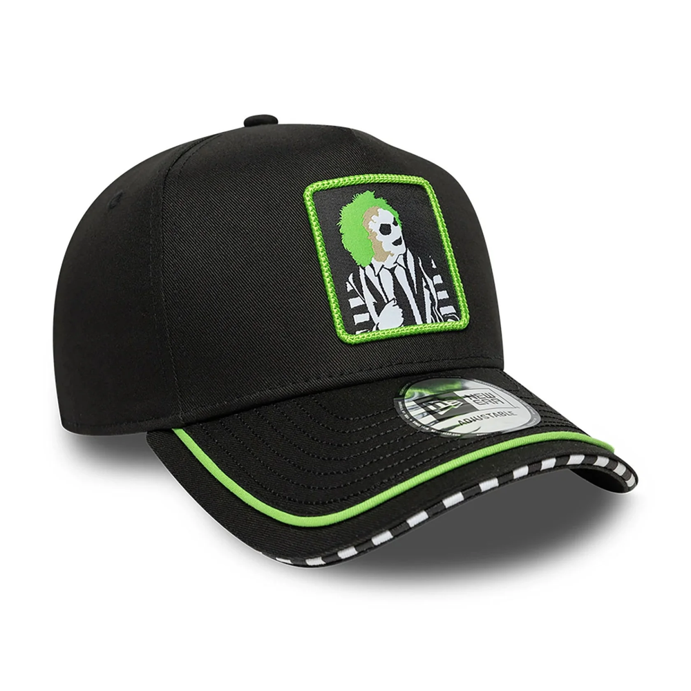 Beetlejuice Piping Character Portrait 9FORTY E-Frame Adjustable Snapback Hat Cap