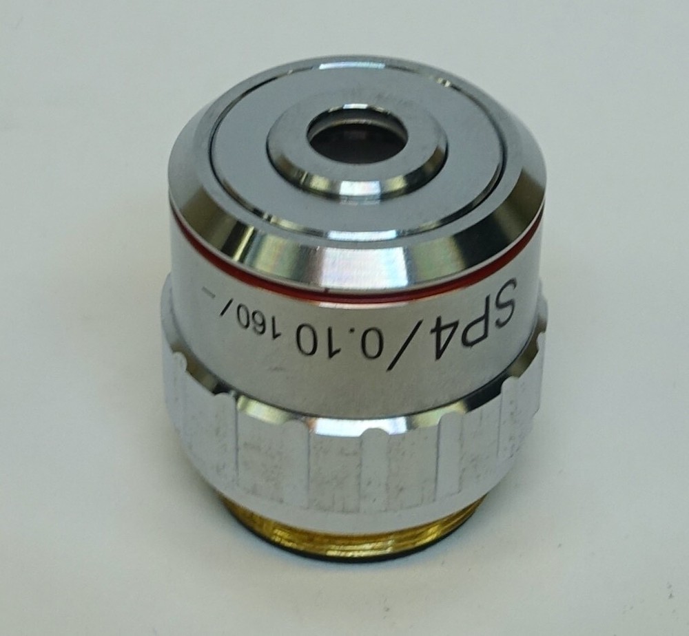 SP4 4X/0.10 160/- Microscope Objective; NEW