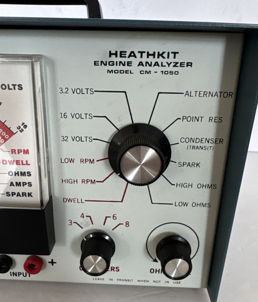 Heathkit Engine Analyzer Model CM-1050 With Cords Vintage Untested Clean