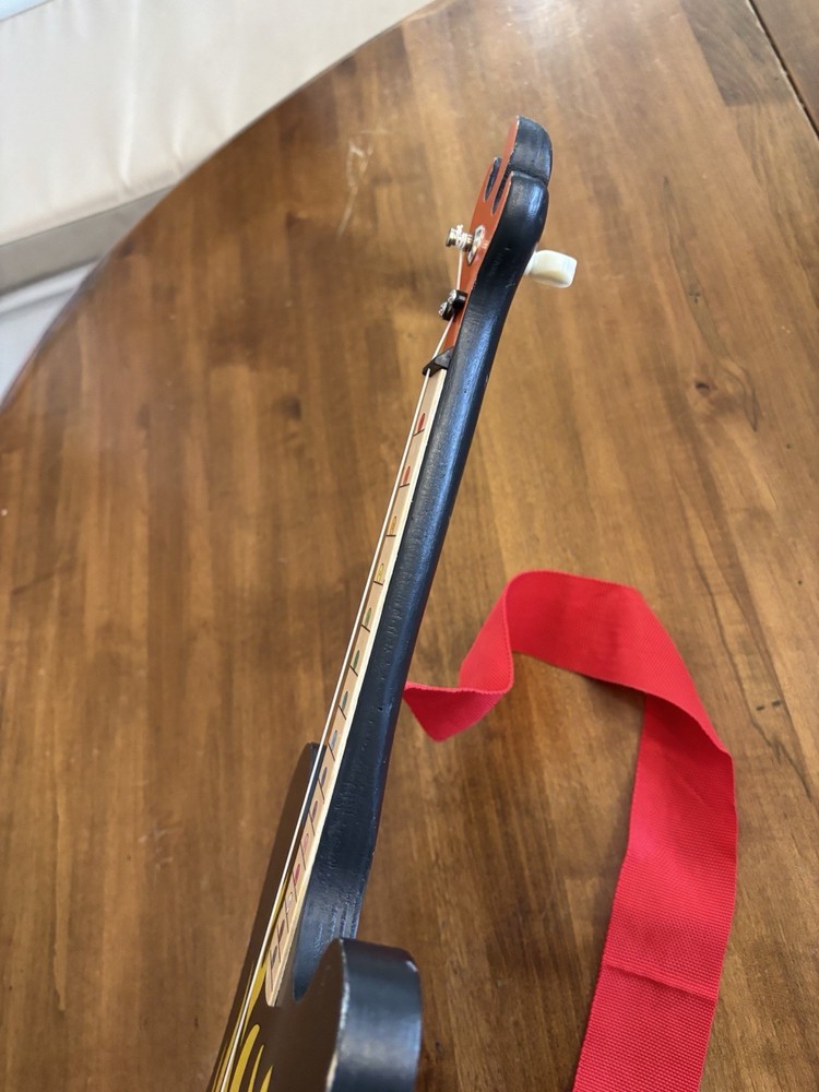 Tinker Tar Flame 1 String Acoustic Guitar Learning Teaching Kids Wooden + Strap