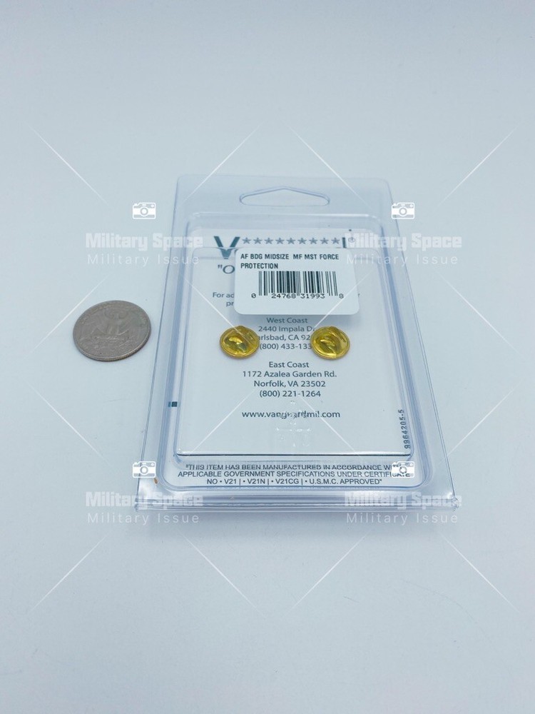 GENUINE U.S. AIR FORCE BADGE: FORCE PROTECTION: MASTER - MIDSIZE