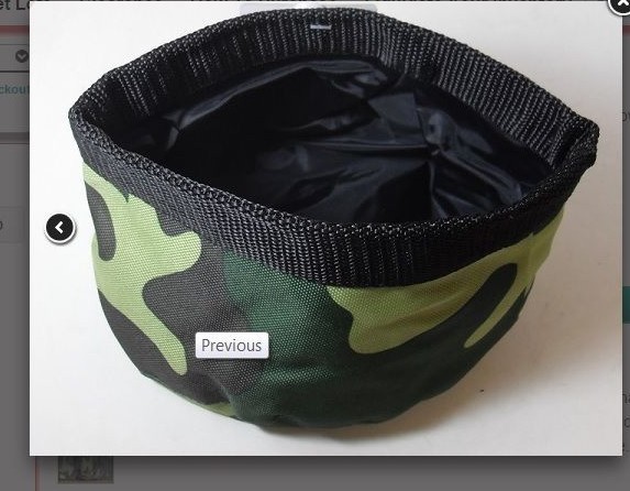 TWO COLLAPSIBLE PET BOWLS - GREAT FOR TRAVEL