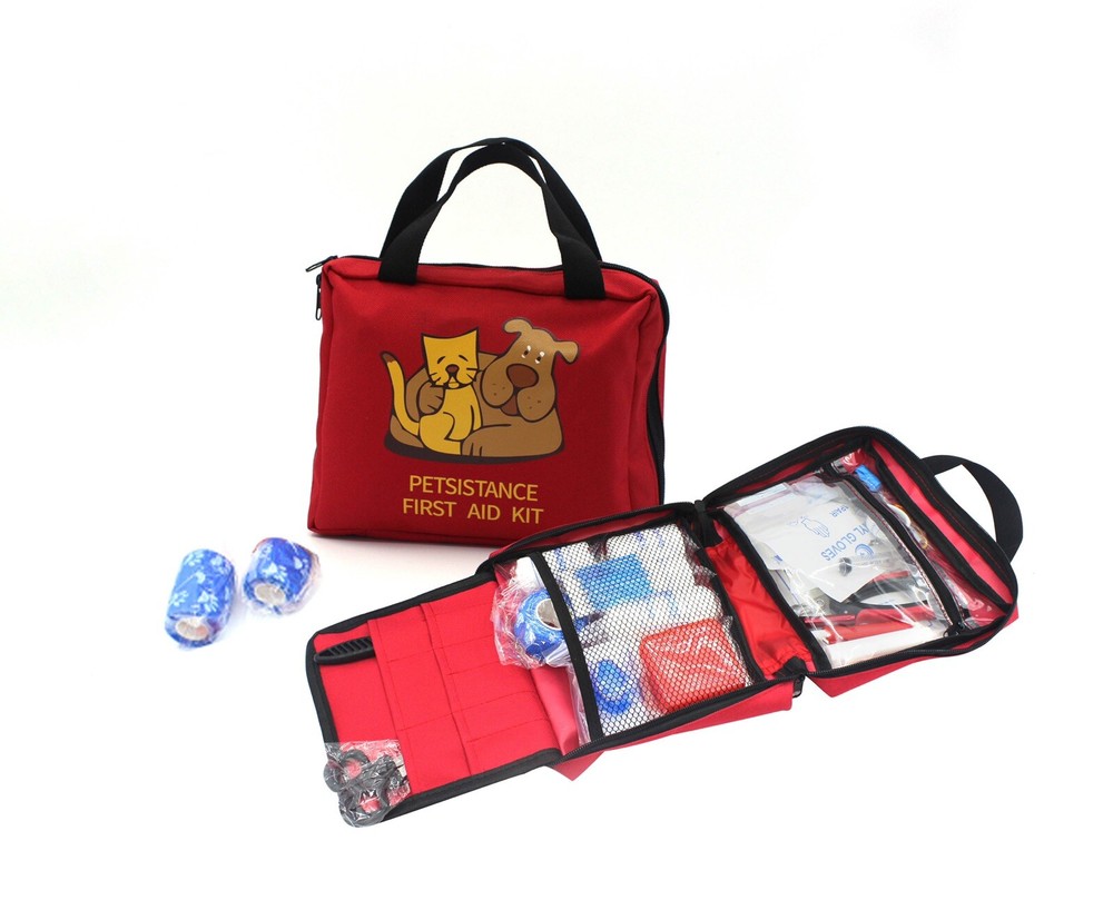 Petsistance 60+ Pc. Pet First Aid Kit - First Response Kit In Sturdy Bag