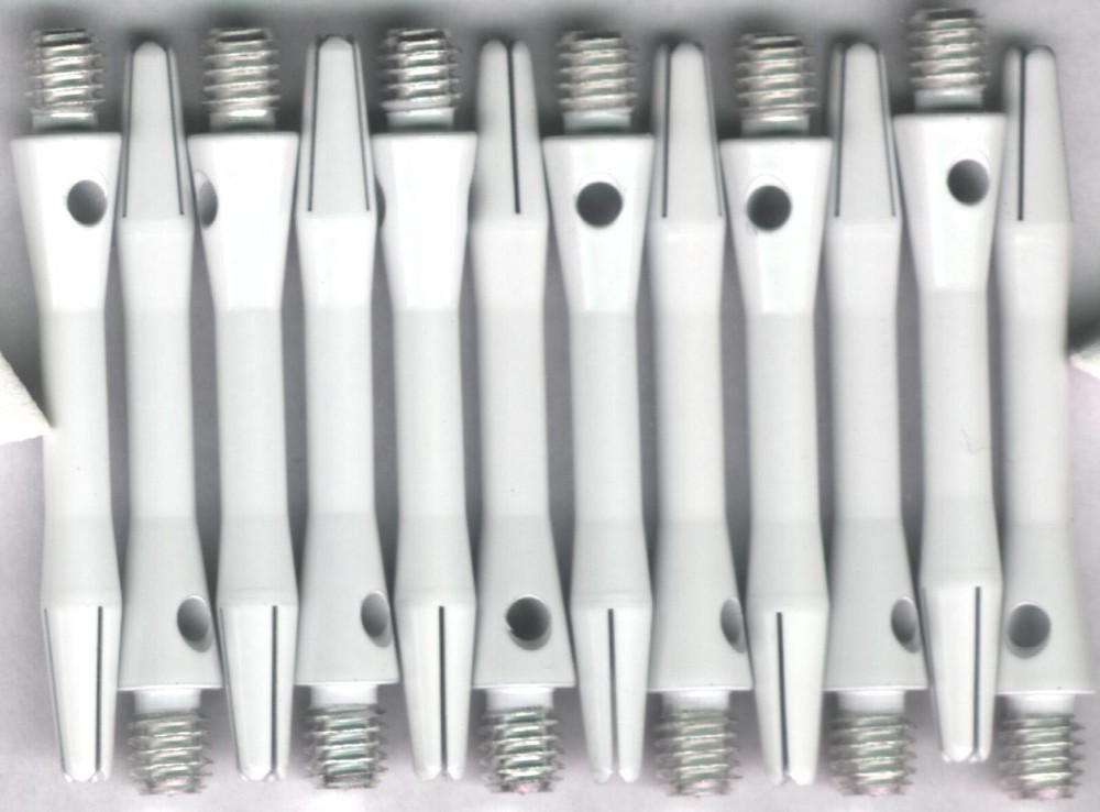 1.5in. 2ba White Keramic Dart Shafts: 3 per order