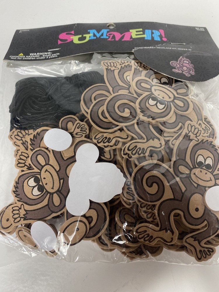 SUMMER Foam Monkey Necklace Kit