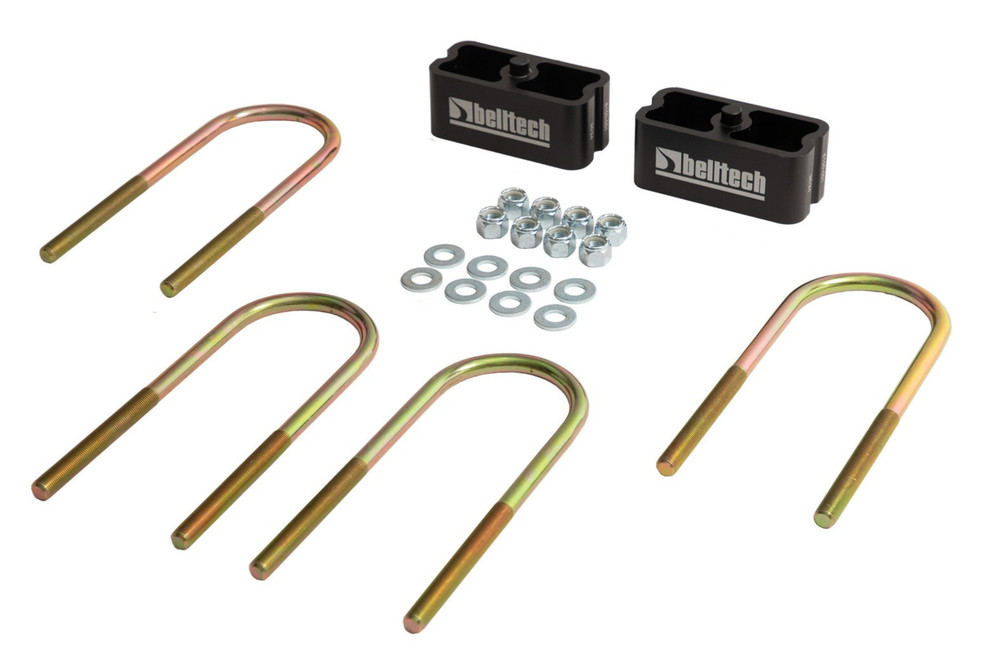 Belltech Universal 2" Extruded Aluminum Lowering Blocks with Hardware