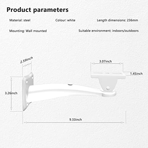 Mini Projector Wall Mount Bracket, Universal 360° Rotation, Load 11 lbs, 7.8in