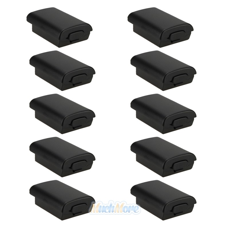 10x Black AA Battery Back Cover Case Shell Pack For Xbox 360 Wireless Controller