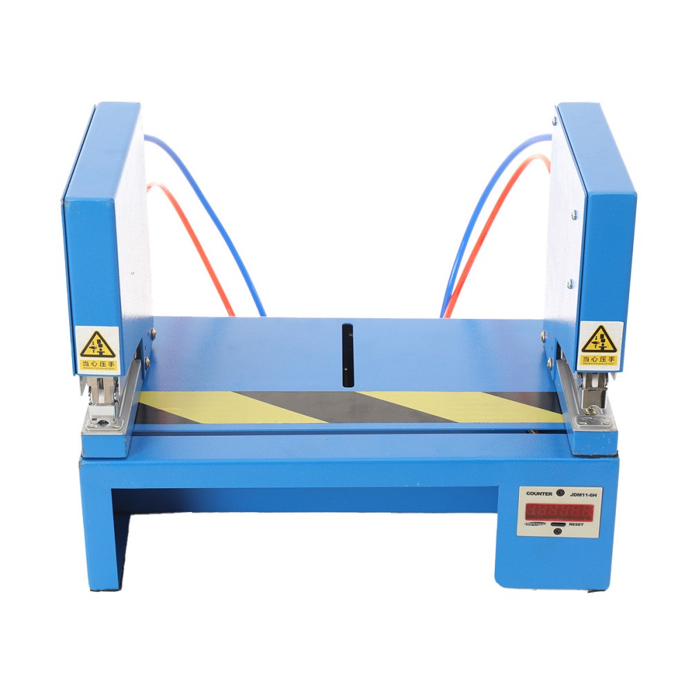 Automatic Pneumatic Stapler Double Heads Electric Saddle Stapler hickness 1-20mm