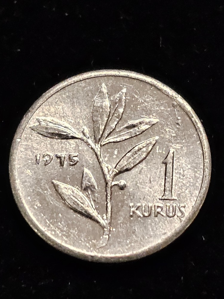 1975 Turkey 1 Kurus Aluminum Coin