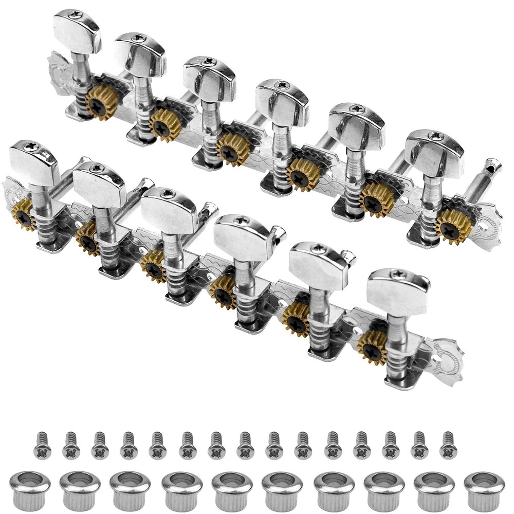 12 String Acoustic Guitar Tuning Keys Set - Left  Right Pegs Accessory
