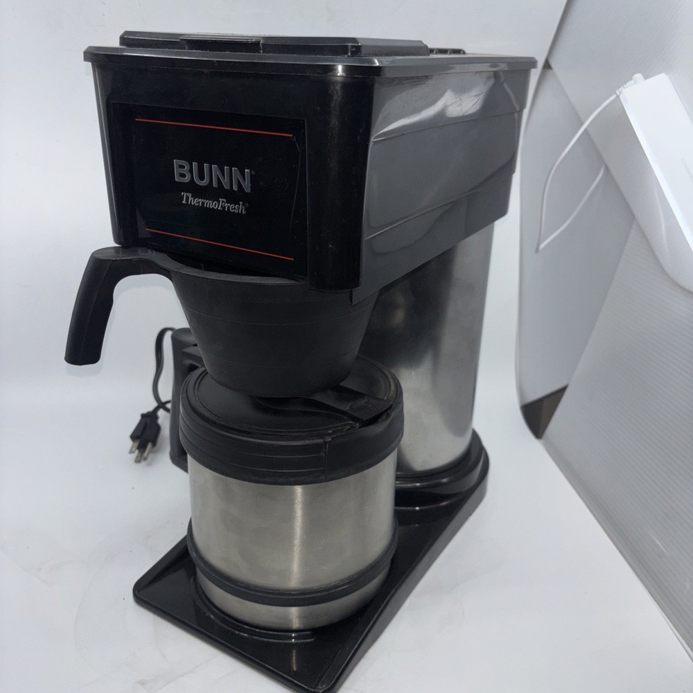 BUNN THERMO Fresh Model  BT10-B Coffee Maker 10 Cup Stainless Tested