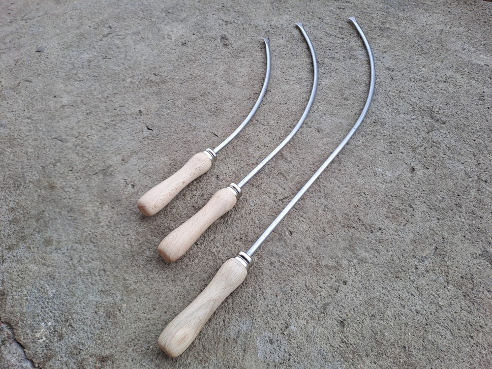 Flocking irons (saddle fitting tools), a Set of 5 Saddlery Tools