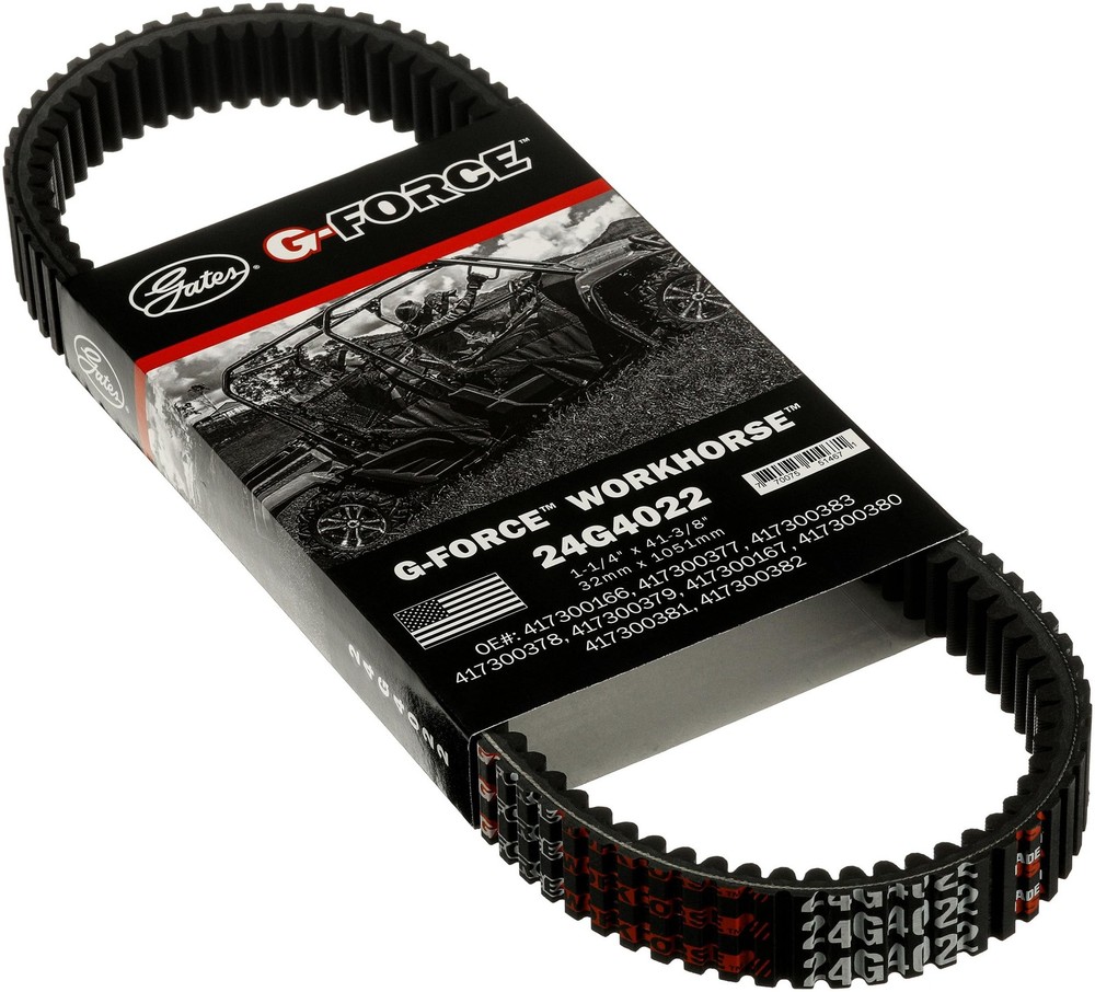 G-Force Continuously Variable Transmission CVT Belt