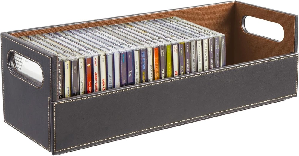 CD Storage Box Rack Holder Stacking Tray Shelf DVD Disk Case Space Organizer New