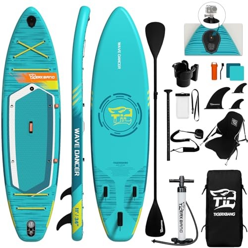 11'6"/11'/10' Inflatable Paddle Board with Complete Accessories, Versatile