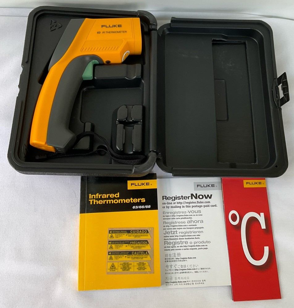Fluke 63 IR Thermometer Excellent Condition With Case