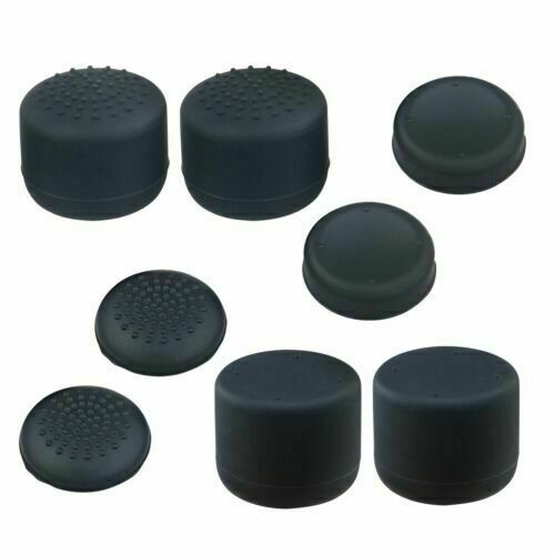 Silicone Grip Purple Skulls + (8) Multi Thumb Caps For PS4 Controller