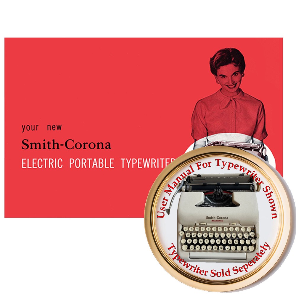 1950s Smith Corona Electric Typewriter User Owner's Instruction Manual