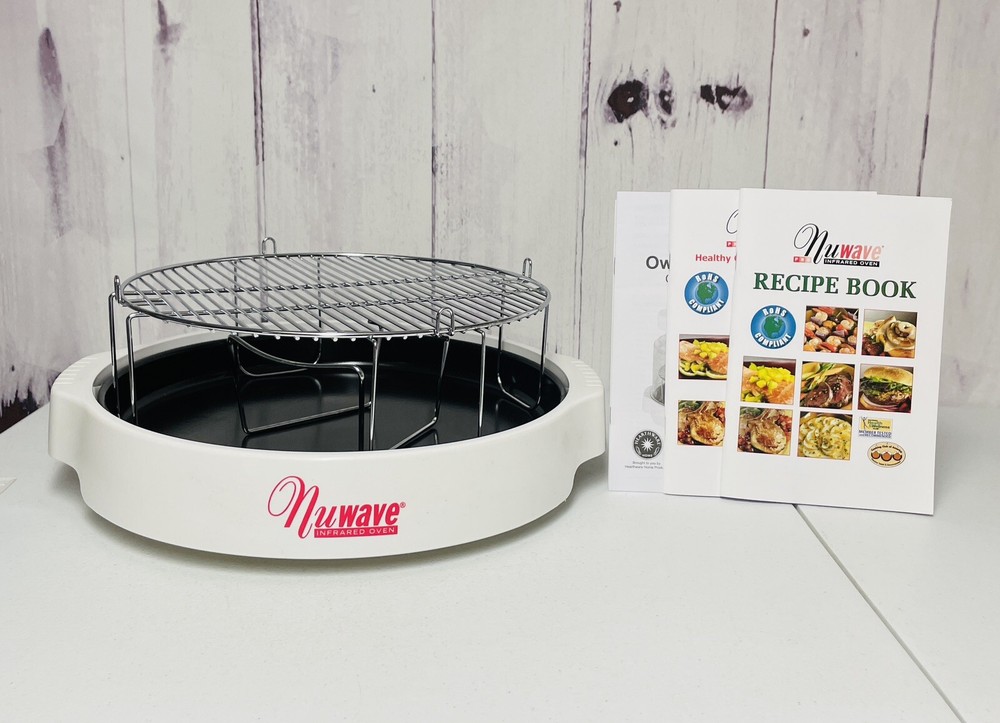 NuWave Hearthware Infared Oven Plastic Base Grate Rack Drip Pan 20201 W/ Books