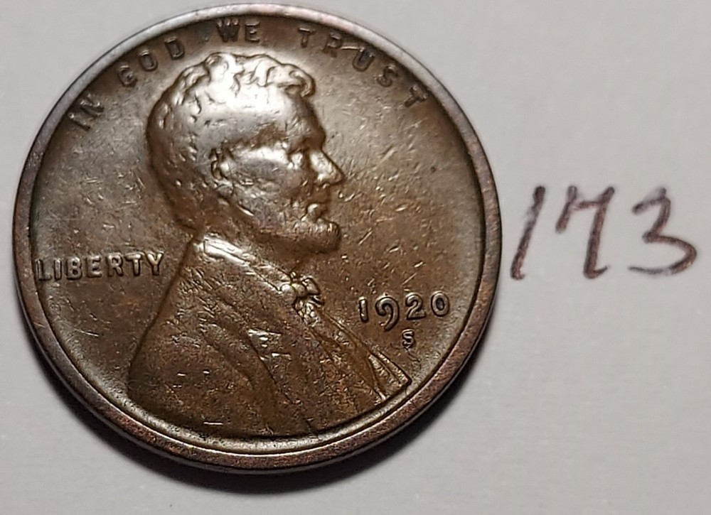1920-S Lincoln Wheat Cent   #173