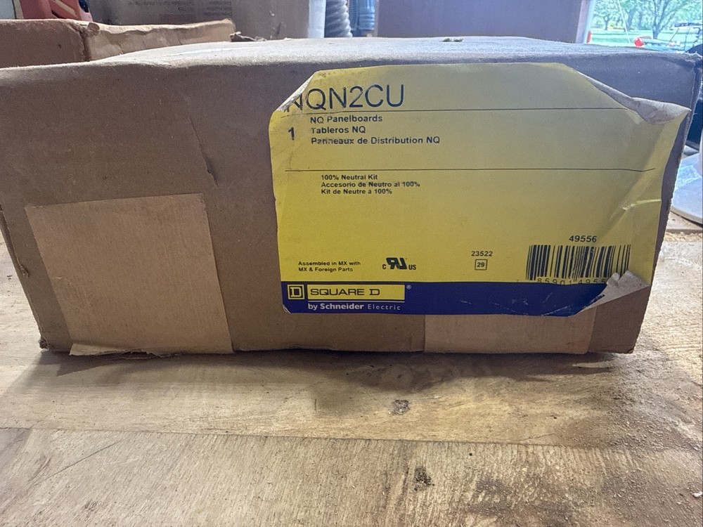 SQUARE D NQN2CU 100% NEUTRAL KIT FOR NQ PANELBOARD