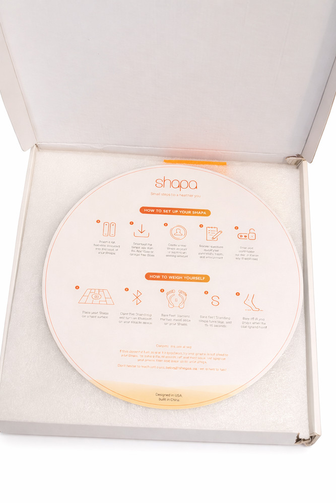 Shapa Numberless Smart Scale Bluetooth App Connected – Open Box – Box Damage