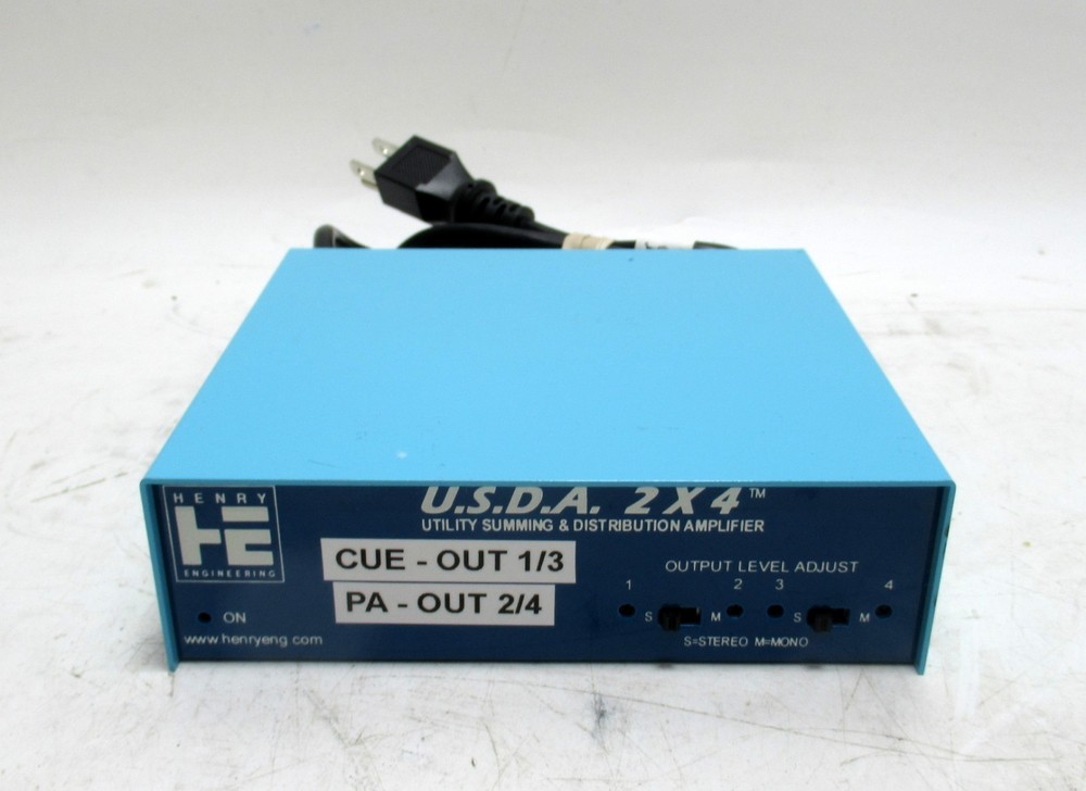 Henry Engineering U.S.D.A. 2 x 4 Utility Summing & Distribution Amplifier