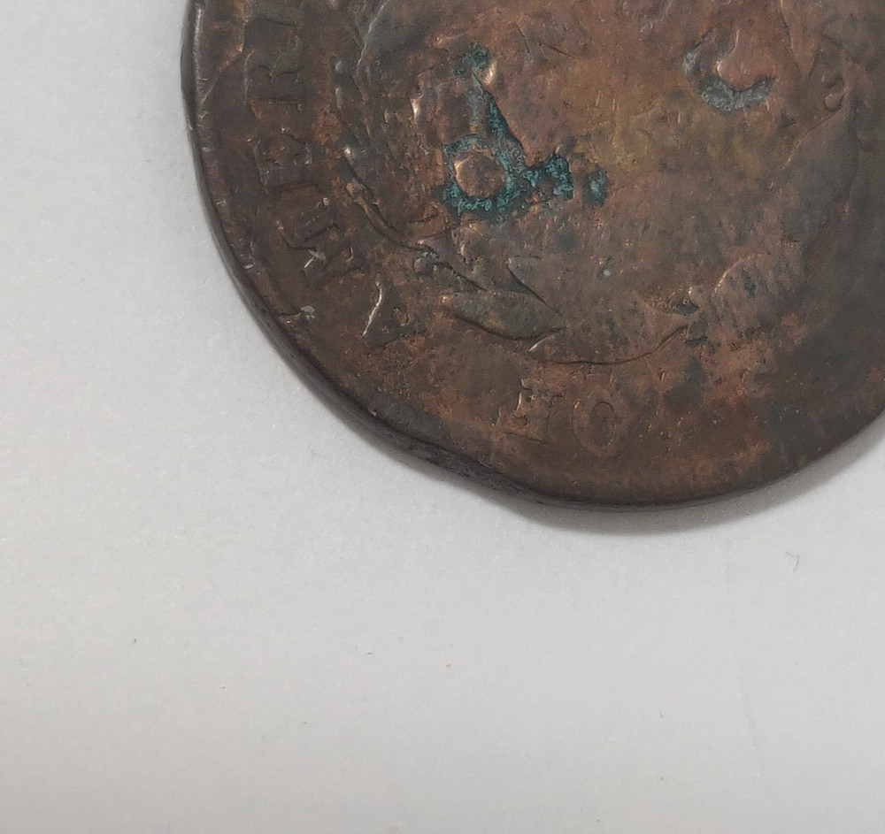1826 LARGE CENT COUNTERSTAMPED