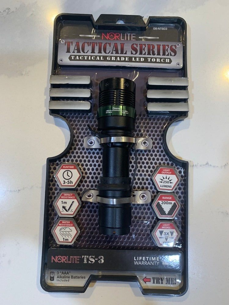 NorLite Tactical Grade Led Flashlight 08-NTS03