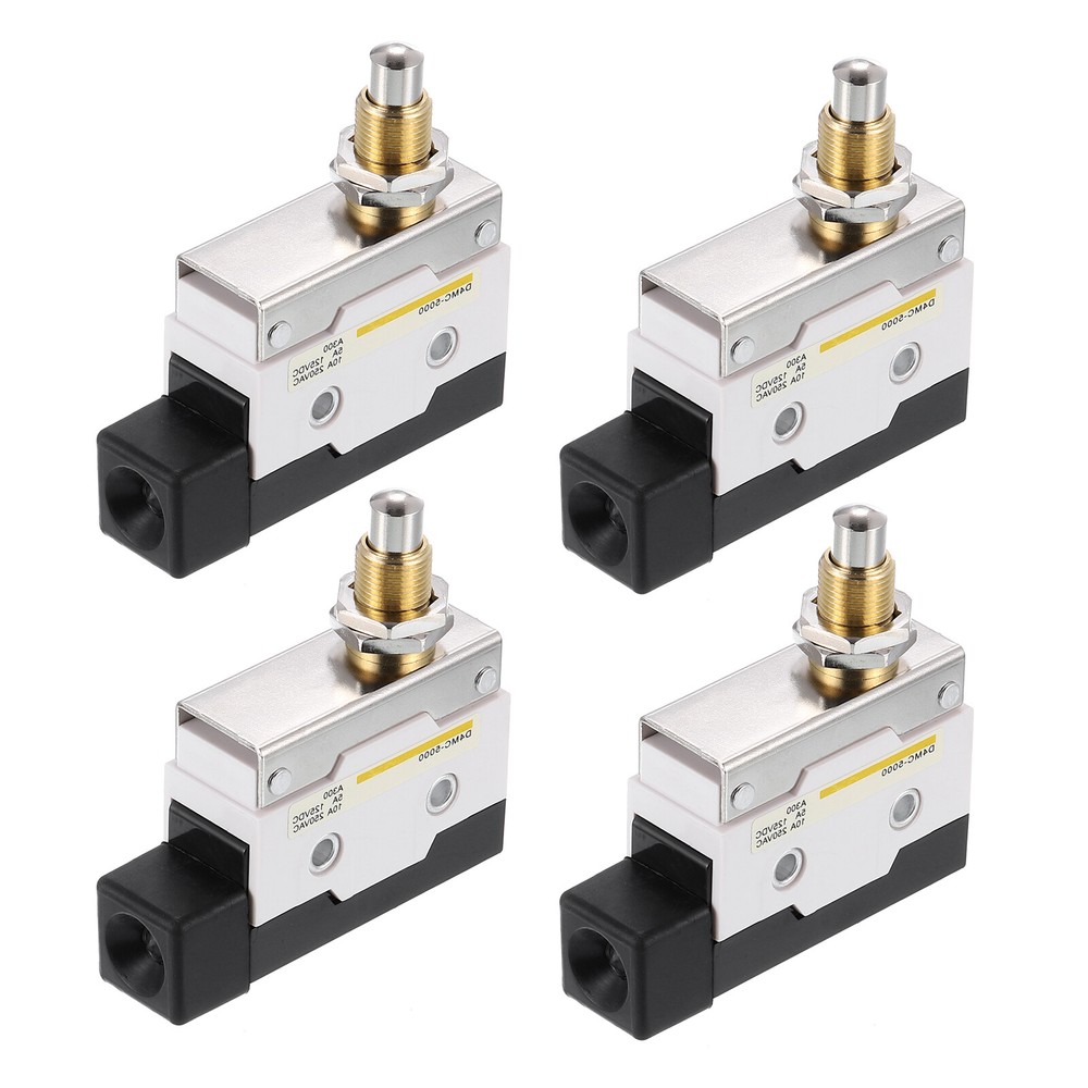 Limit Switch Roller Plunger D4MC-5000 Mount 1NC+1NO 3D Printer Metal 4 Pcs