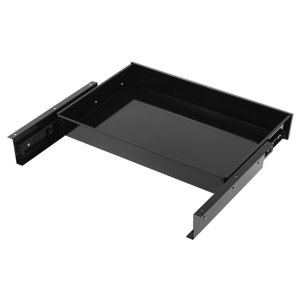 Under Desk Mounted Sliding Pull-out Drawer Drawer Storage Organizer Drawer W/Key