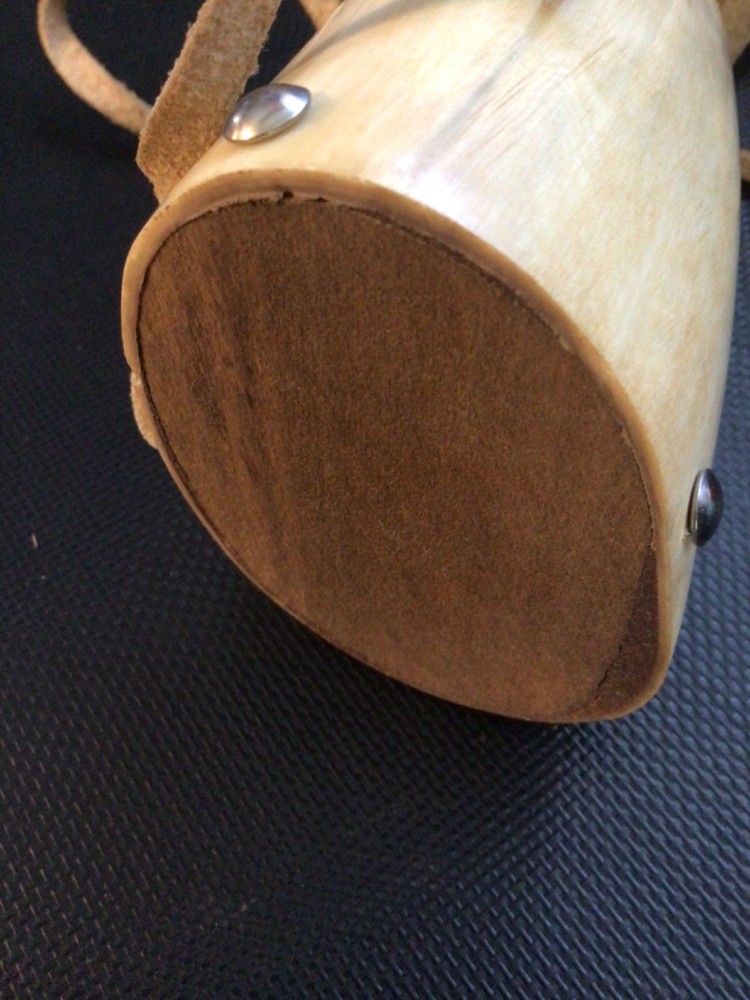 Gun Powder Horn Muzzleloader Reenactment Mountain Man Rendezvous Ammo 12" Long