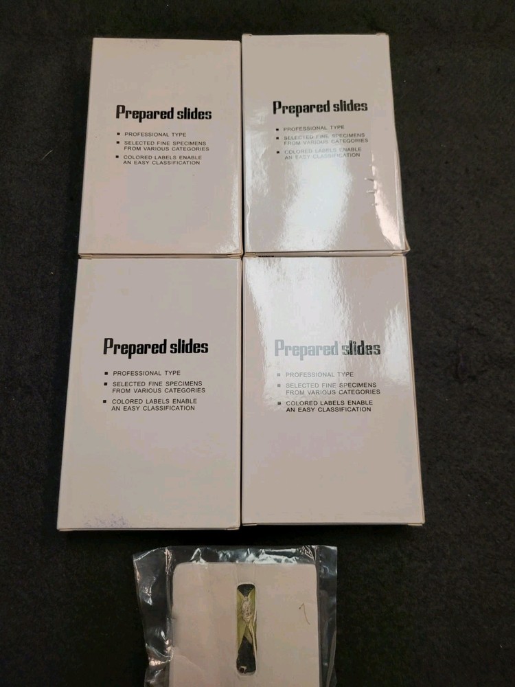 STEM Science 48pc Color-coded Prepared Plastic Microscope Slides w/ Butterfly