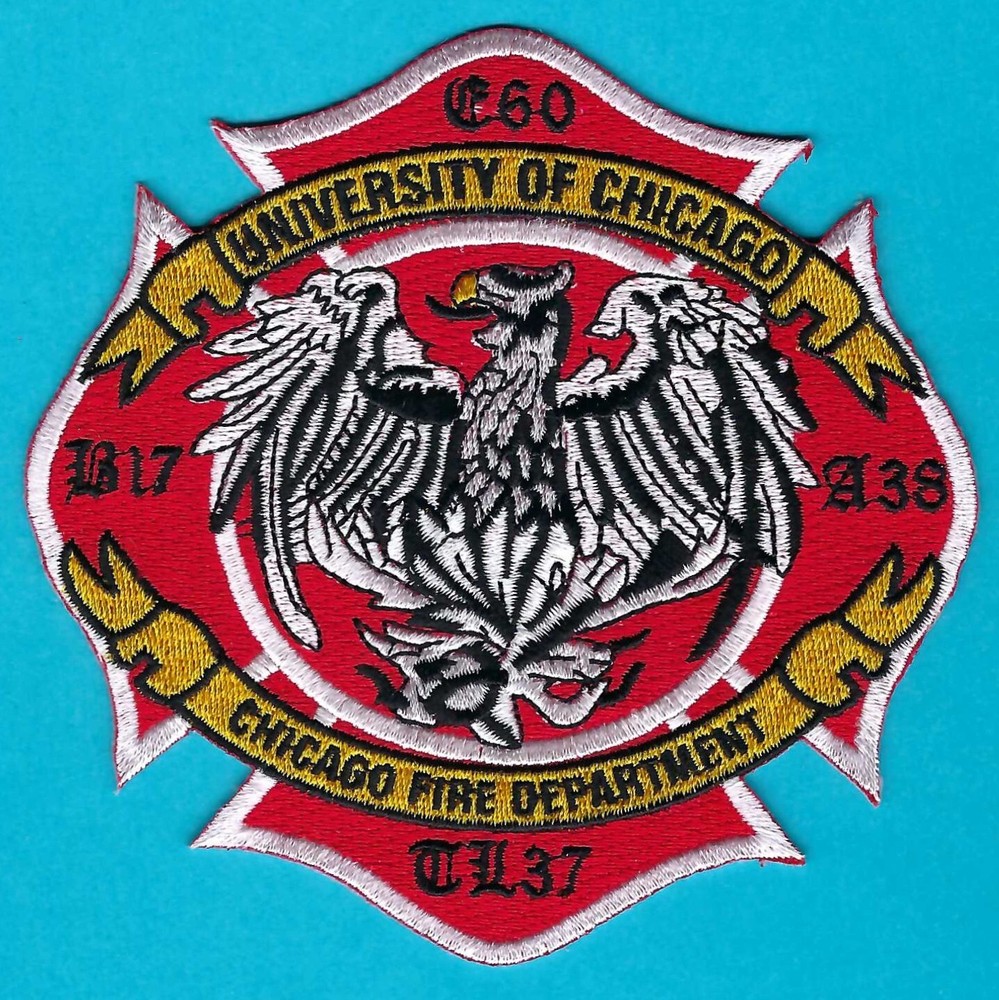 CHICAGO ENGINE 60 TOWER LADDER 37 FIRE COMPANY PATCH UNIVERSITY