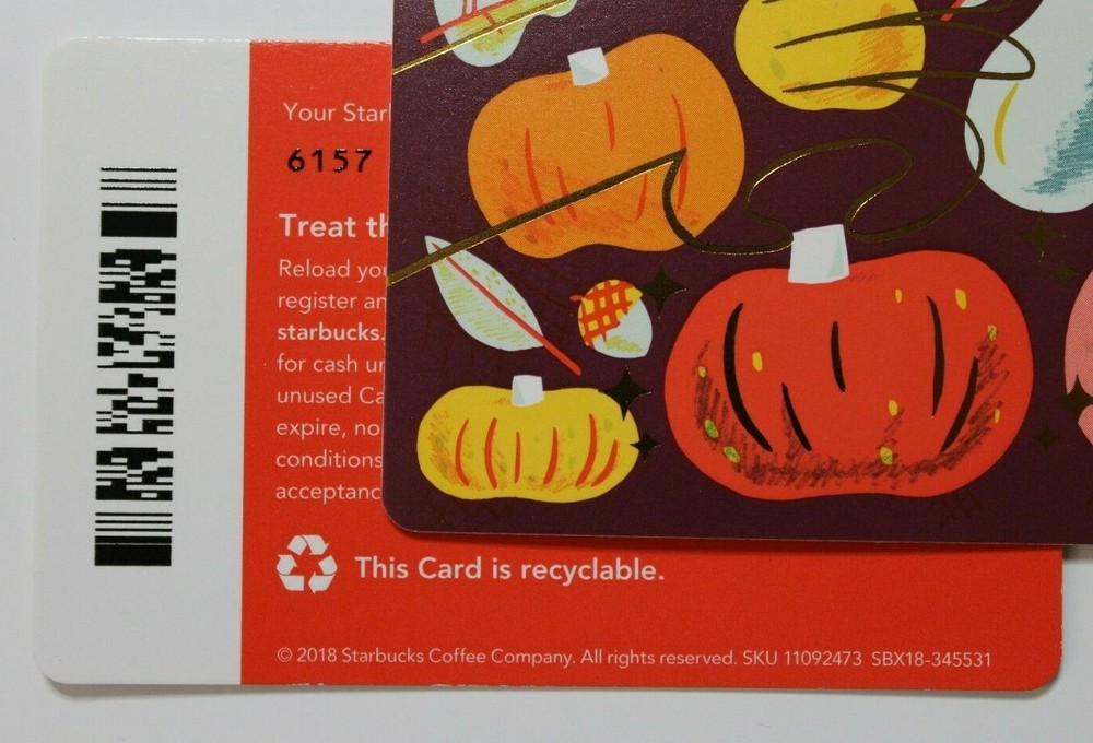 Starbucks Card #6157 - Fall Harvest 2018