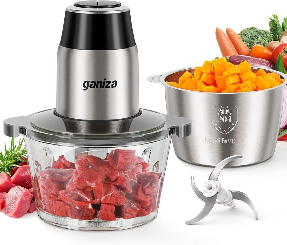 Food Processor Electric Meat Grinder Vegetable Chopper GANIZA Multi Function Kit