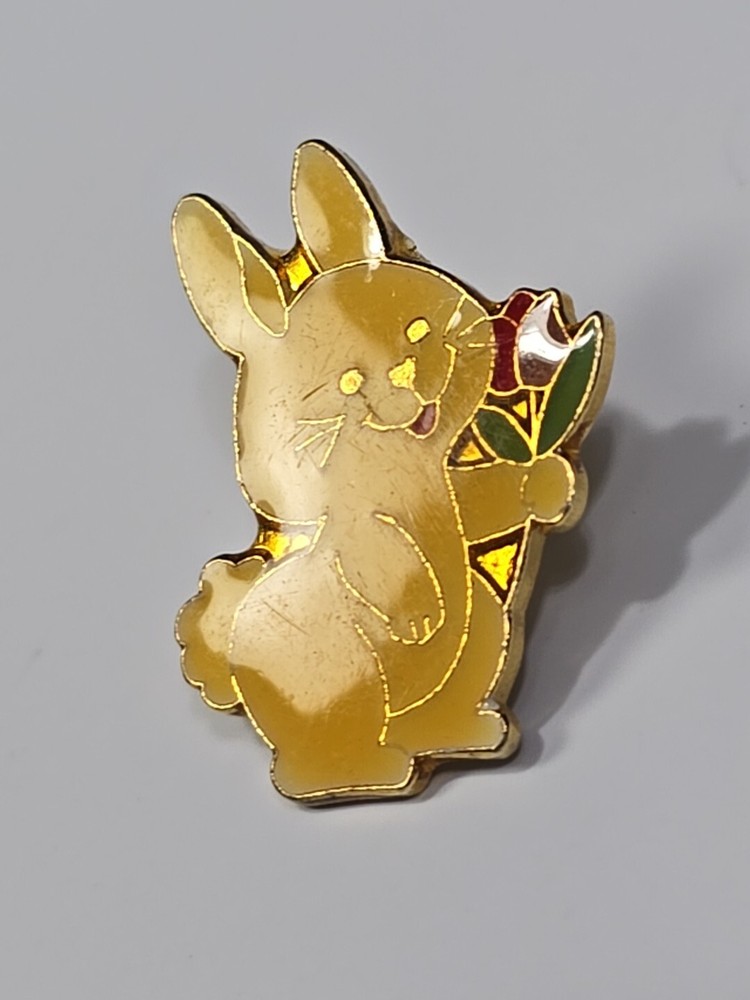 Bunny Rabbit With Tulip Flower