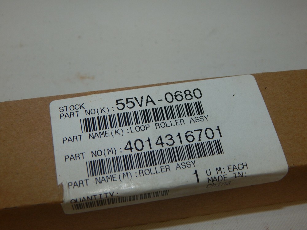 Genuine HP Part # 55VA-0680 Loop Roller Assembly 4014316701