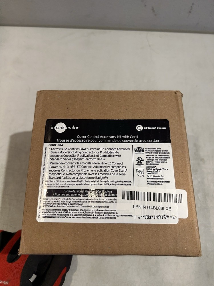 CCKIT-00A Insinkerator Cover Control Accessory Kit with Cord New OEM