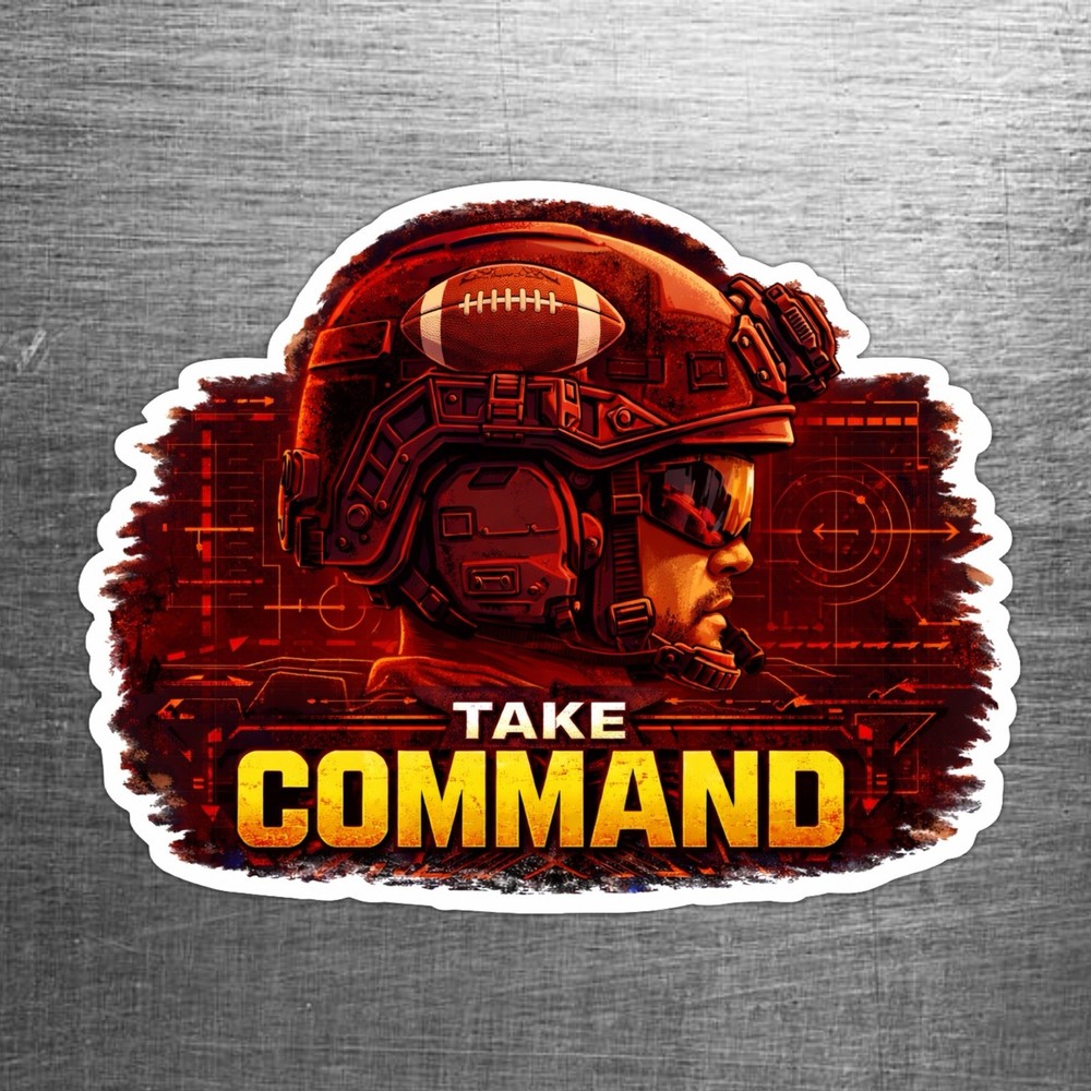Washington Football “Take Command” Custom Sticker