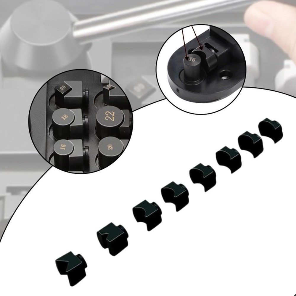 8 Pieces Ring Bender Dies DIY Press Tools Small Ring Bending Machine Accessories